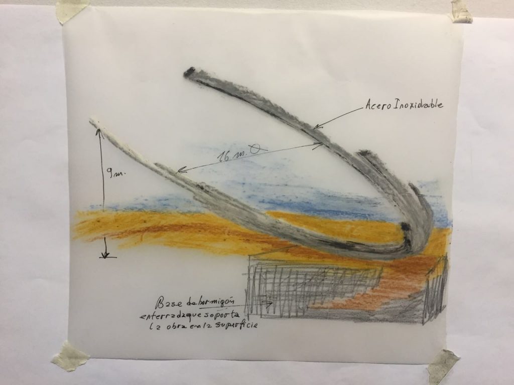 Primer boceto de la obra